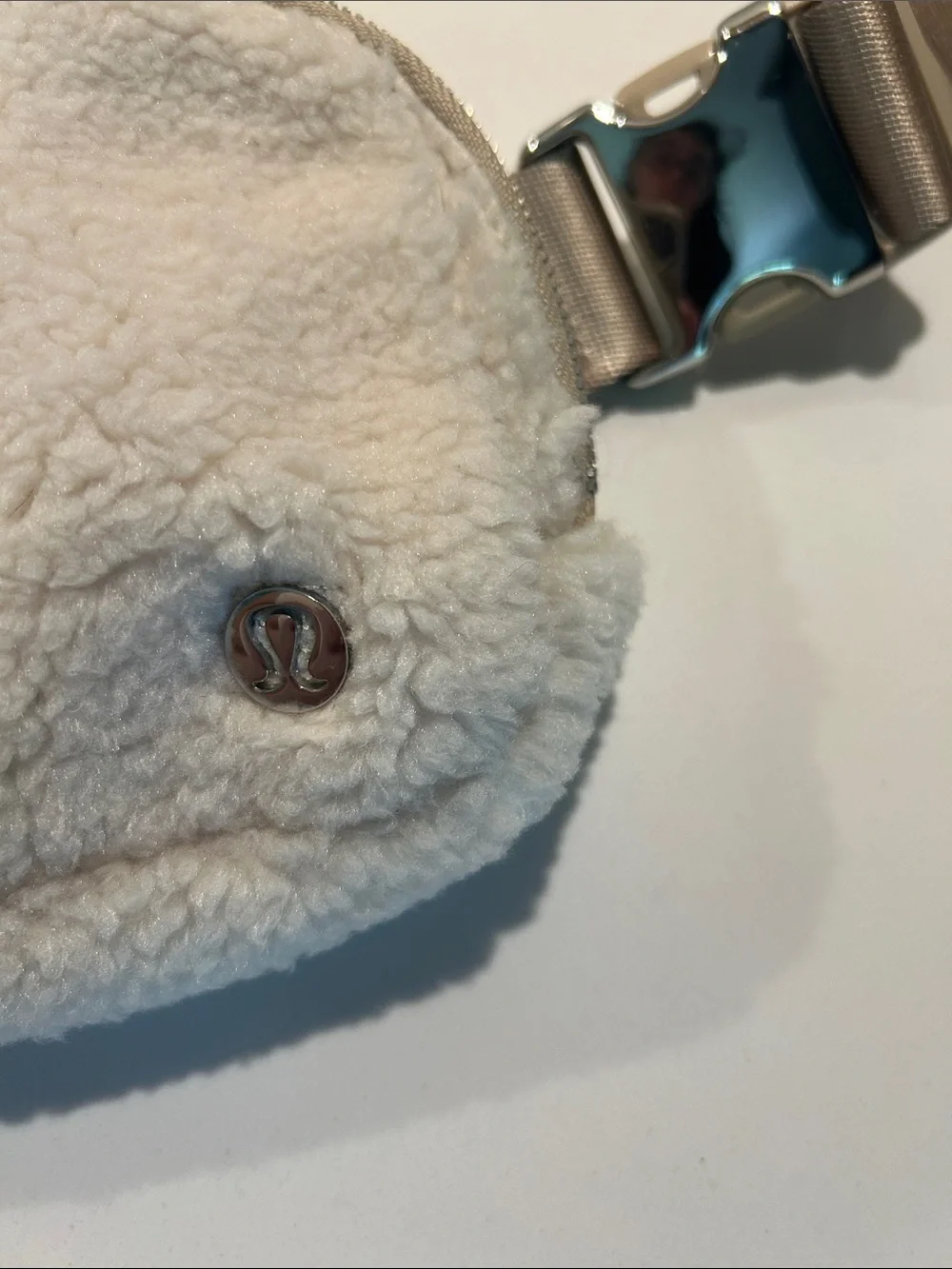 lululemon Everywhere Cream Sherpa Belt Bag Fanny Pack NWOT